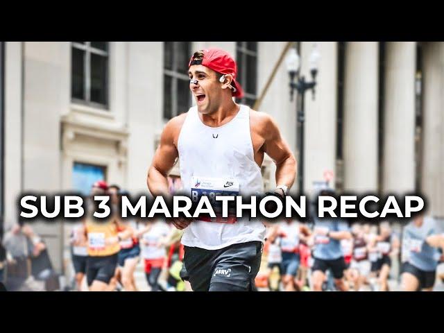 How To Run A Sub 3 Hour Marathon | Chicago Marathon Recap