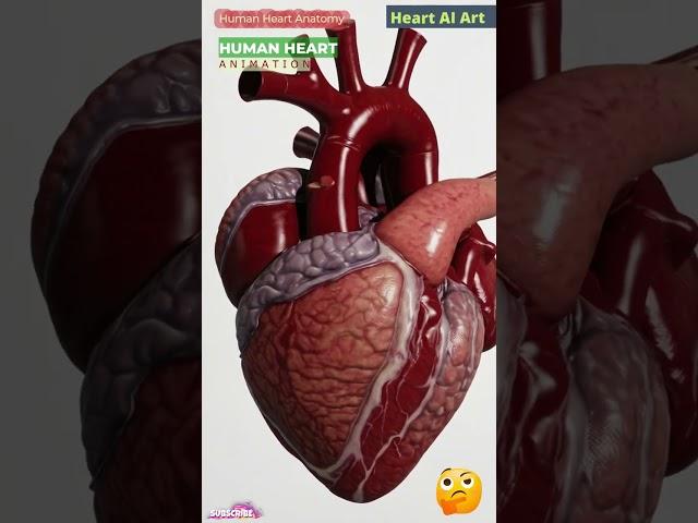Human Heart Animation | Cardiac Anatomy | Heart AI Art | 94