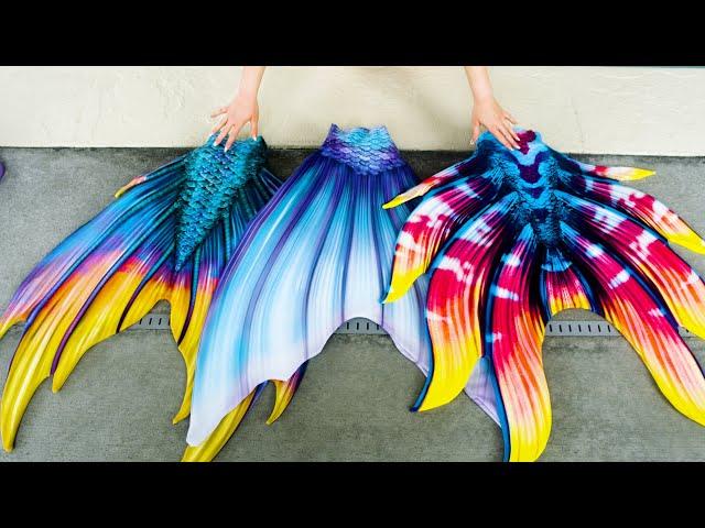 A look at all mermaid tail flukes for Fin Fun Elite