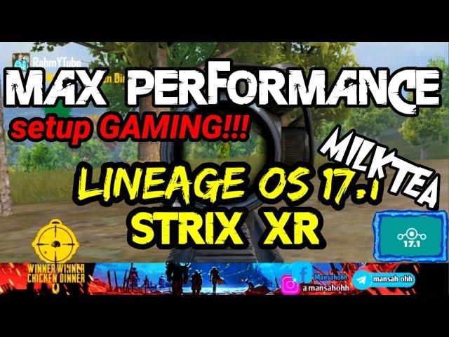 Max Performance setup GAMING!! LineageOs 17.1 MILKTEA + STRIX XR!! CUSTOM ROM AND KERNEL GAMING!!