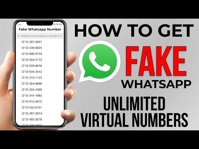 How to Get Fake WhatsApp Account for Free | Create Fake Whatsapp Account with Virtual Number 2021