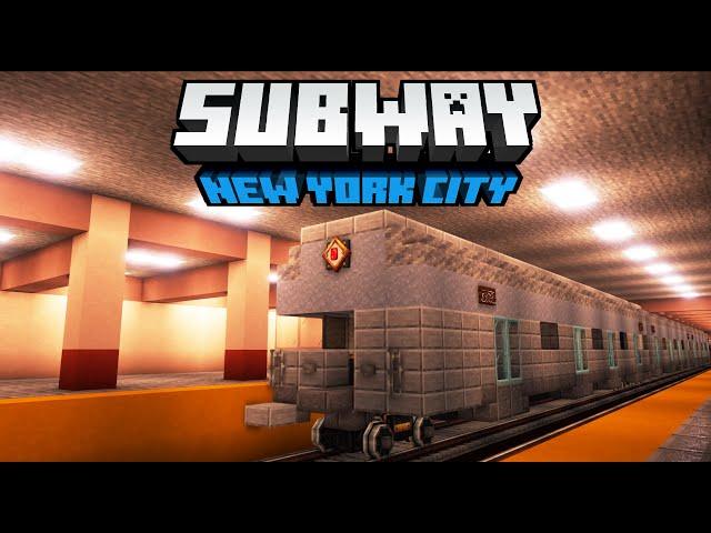 Subway Train in NYC Manhattan Create Mod Minecraft