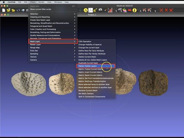 Merging Multiple Models    [MeshLab Workflow]