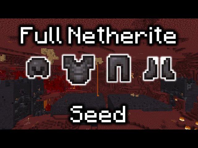 Full Netherite World Record Seed [1 minute 18s]