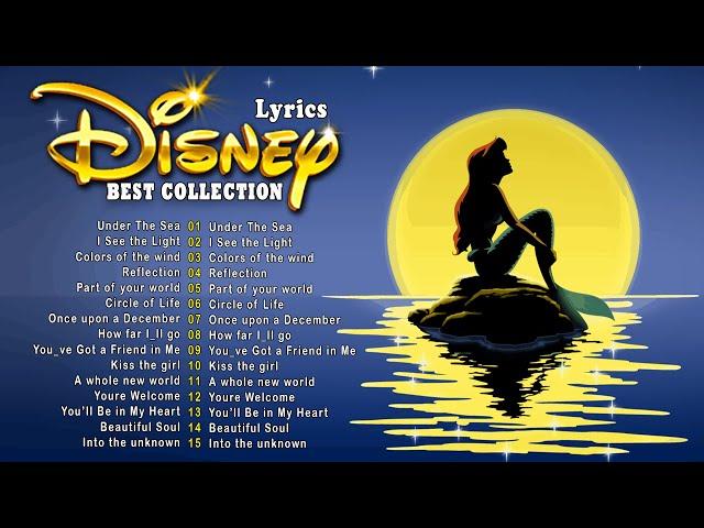 Walt Disney Songs With Lyrics  Disney Princess Songs  The Most Romantic Disney Soundtracks