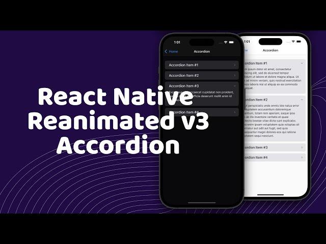 React Native Reanimated Accordion