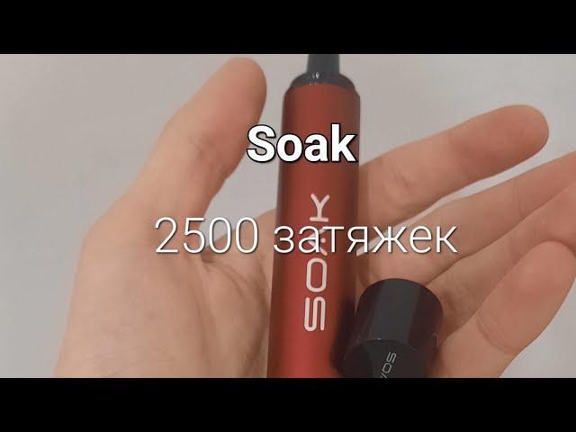 ОБЗОР НА ОДНОРАЗКУ SOAK. 2500 ЗАТЯЖЕК