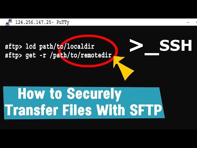 How to manually transfer files via SFTP in Linux server?