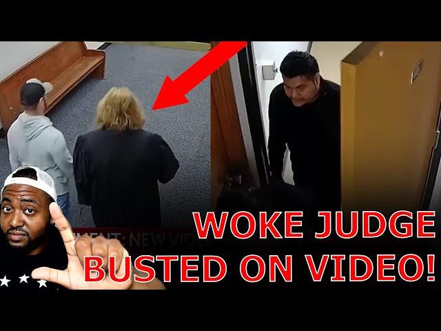 WOKE Judge EXPOSED On Security Footage Helping Illegal Immigrant EVADE ICE Arrest At Courthouse!