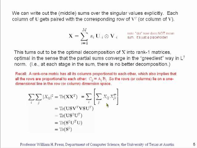 Opinionated Lessons in Statistics: #47 Low-Rank Approximation of Data