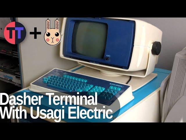 Data General Dasher Terminal With Usagi Electric