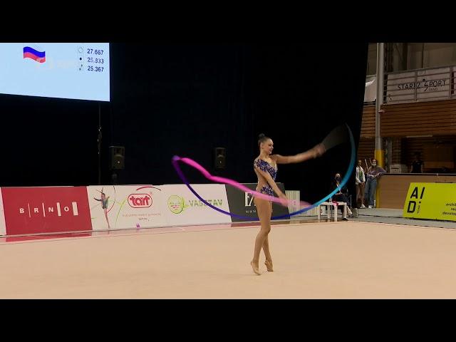 Rhythmic Gymnastics - Grand Prix Brno 2021 - Daria Trubnikova Ribbon AA (HD)