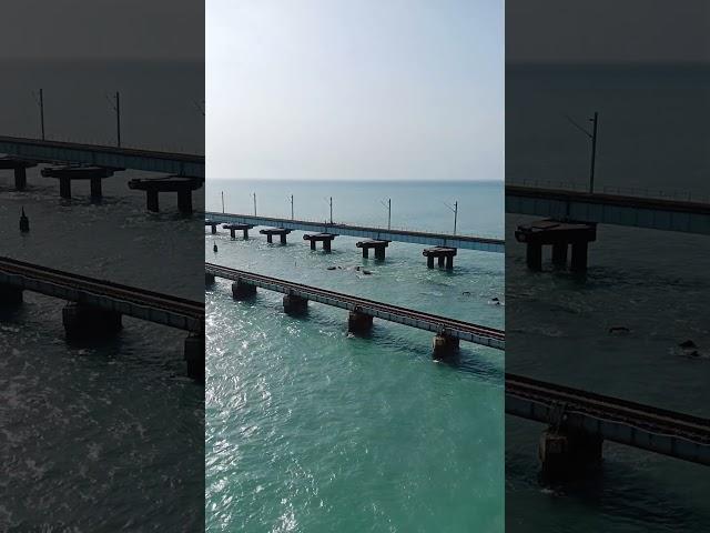 Pamban Sea Bridge #pambanisland #rameshwaram #dhanushkodi #seabridge #bluesea  @TheDaily.Wanderer