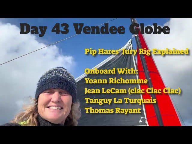 Vendee Globe Day 43 Paprec and Macif at Cape Horn while Pip Hare explains her Jury Rig. Onboads