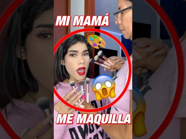 MI MAMÁ ME MAQUILLA POR PRIMERA VEZ #shortviral #makeup #tiktok