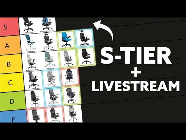 2025 Best Office Chair Tier List Live Stream!