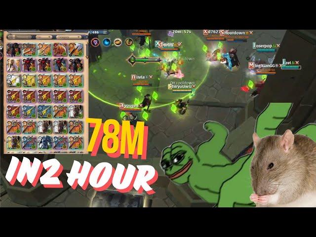 NO Boss No Rat 78 Million silver in 2 hour  [ Albion Online ]