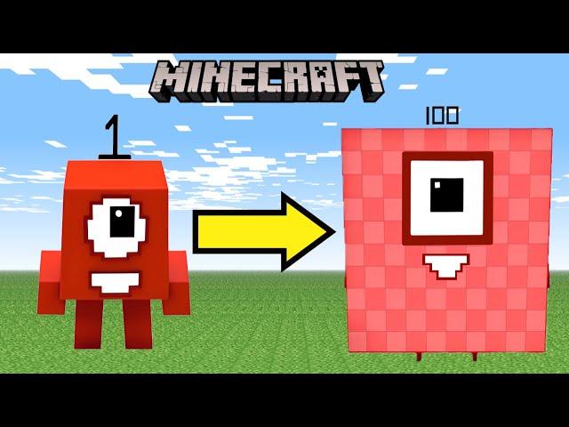 [NEW ADD-ON] Numberblocks Minecraft MORPHS 1-100