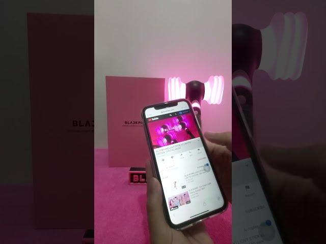 BLACKPINK Lightstick ver. 2 - bluetooth and ice cream MV connection tutorial