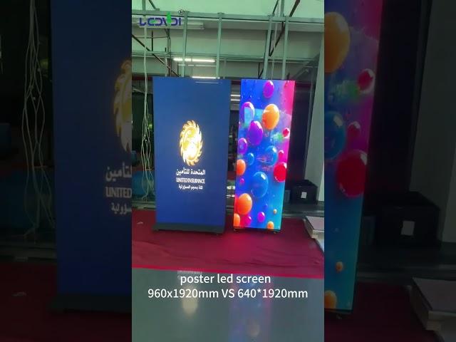 poster led screen led sign indoor advertising screen 960x1920mm VS 640*1920mm #posterdesign #led