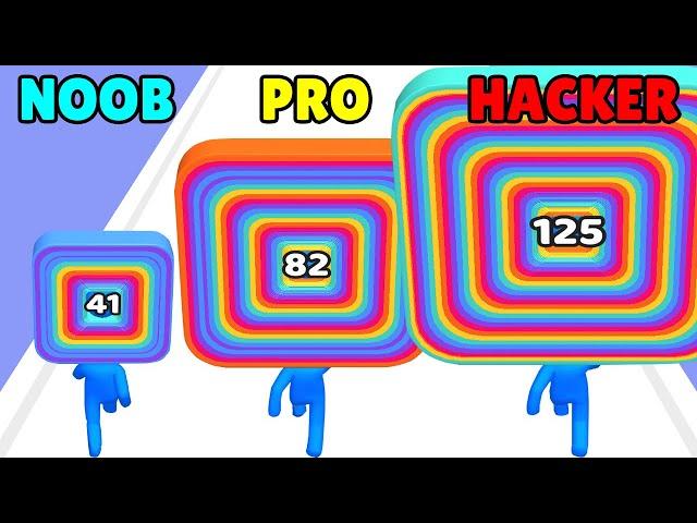 NOOB vs PRO vs HACKER in Layer Man 3D