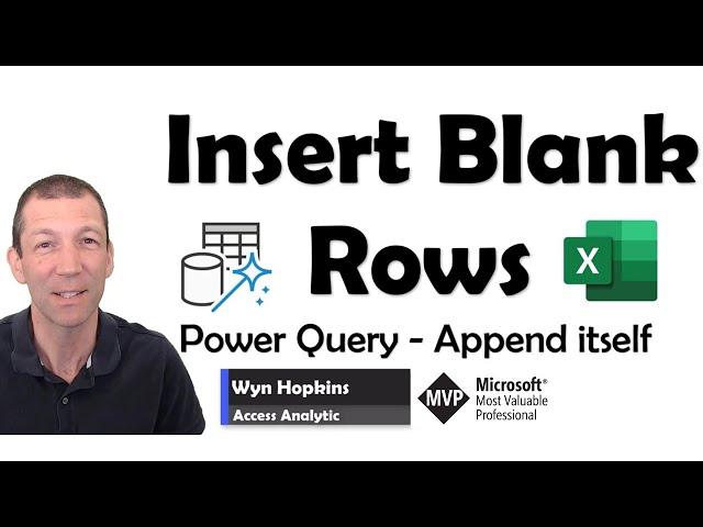 Insert Blank Row for each change in a value using Power Query