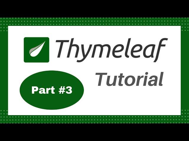 Thymeleaf Tutorial #3 - Add CSS and JS to Thymeleaf