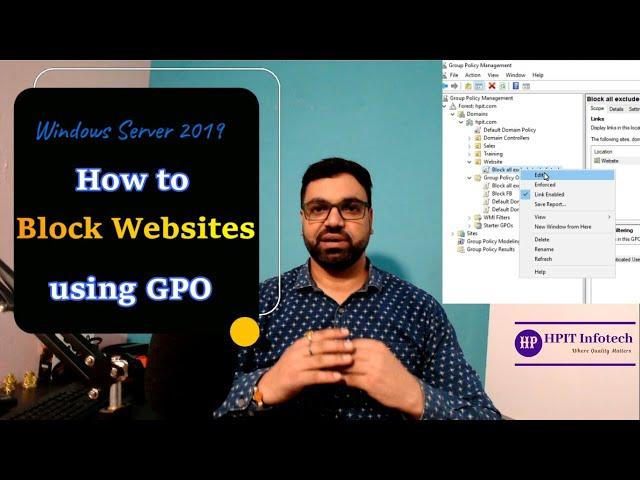 How to Block Websites using Group Policy Objects | Block Websites using Group Policy Windows Server