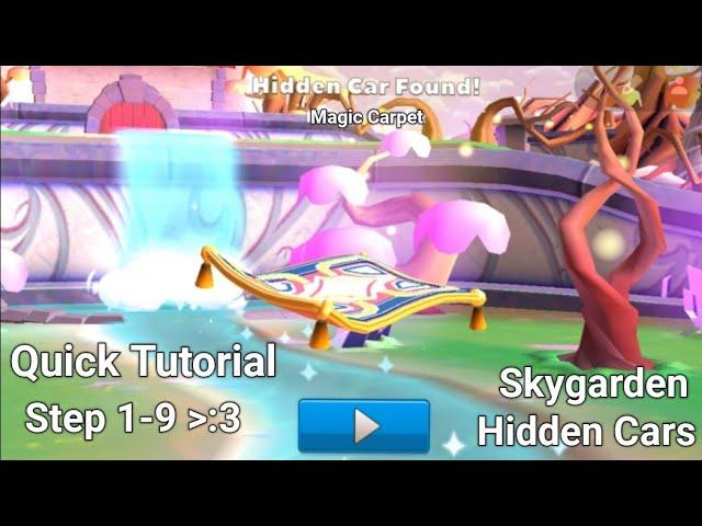 Skygarden hidden cars "Magic Carpet" unlocking tutorial/guide - Crash of Cars