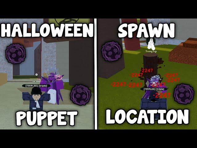 Puppet Platinum Halloween Spawn Location + Showcase ( Shindo Life Roblox )