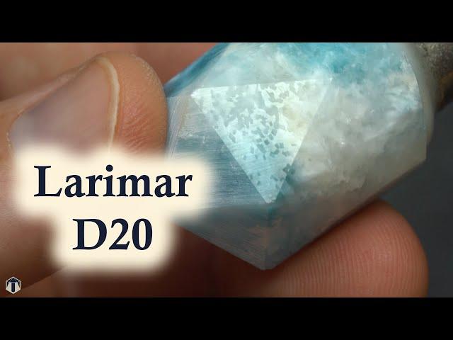 Unleashing the Beauty of the Ocean: Cutting a Larimar D20