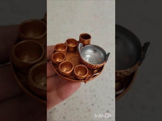 Watch tutorial on my channel #miniature #clay #fevicryl #hobby #utensils #mini #miniart #reels #diy