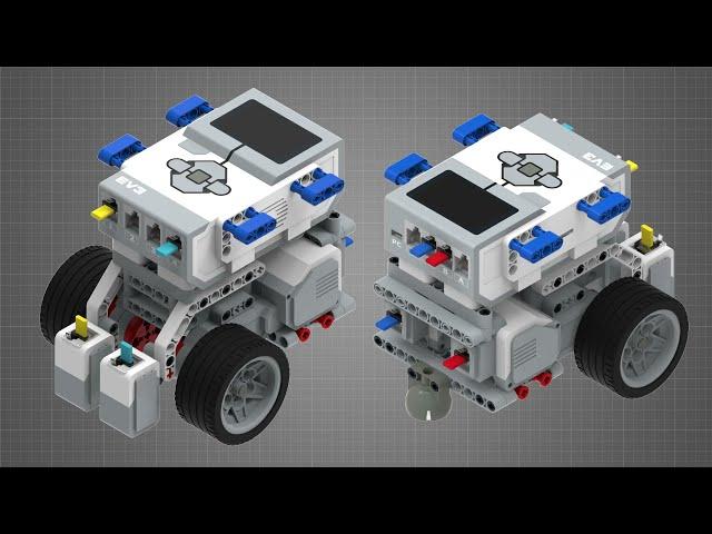 Робот для езды по линии. Инструкции по сборке. LEGO EV3.