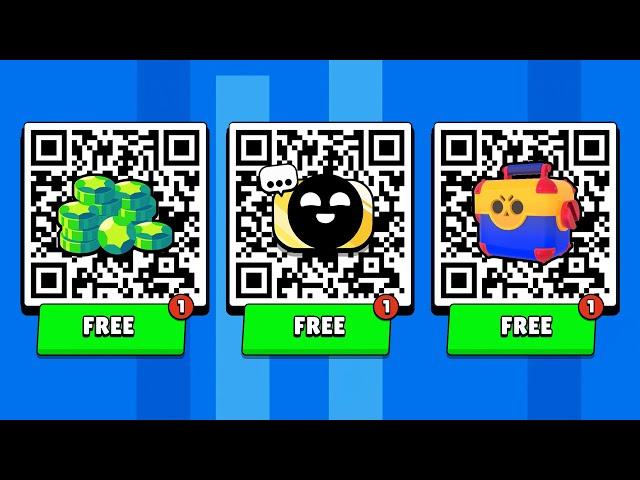 FREE GİFTS QR CODE!  MEGA BOX OPEN  BRAWL STARS NEW UPDATE!