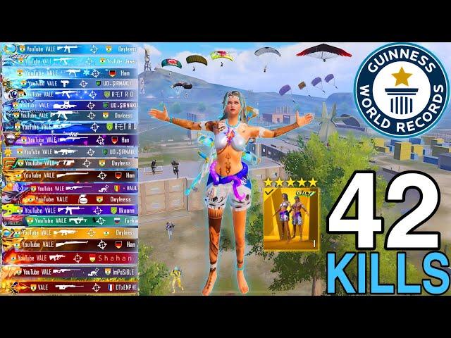 Wow 42KILLS!! BEST AGGRESSIVE RUSH GAMEPLAY I SOLO vs SQUAD PUBG Mobile