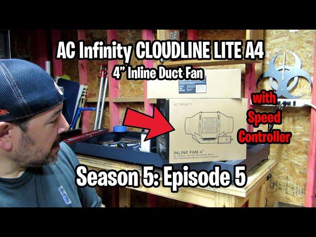 AC Infinity CLOUDLINE LITE A4 4” Inline Duct Fan with Speed Controller Install for Xtool D1 (S5; E5)