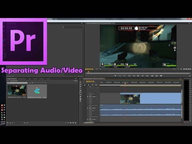 Adobe Premiere Pro CC: How to Separate Audio from Video