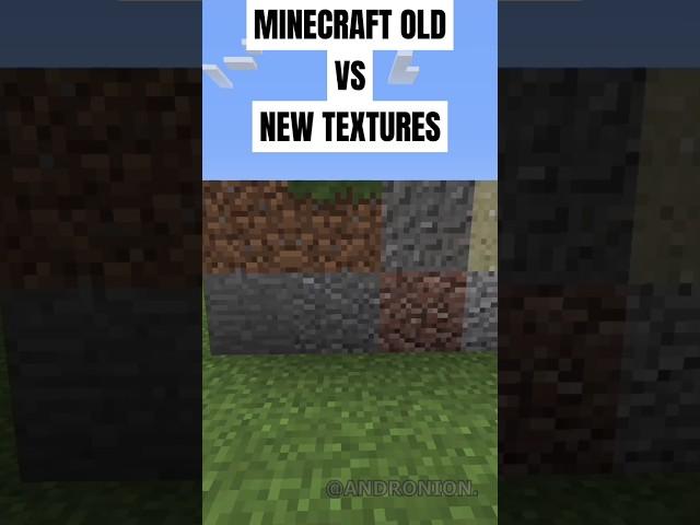 Minecraft OLD vs NEW Textures #minecraft #shorts #minecraftshorts