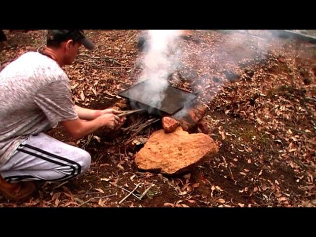 How to make a basic camp fire BBQ Australian style roughing it