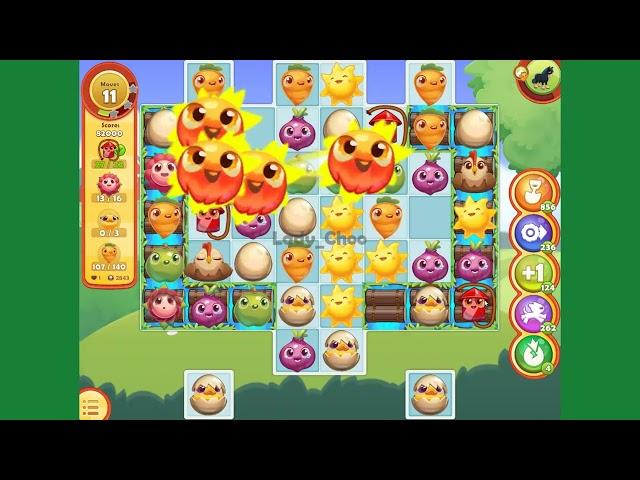 Farm Heroes Saga level 2843 companion 2 stars