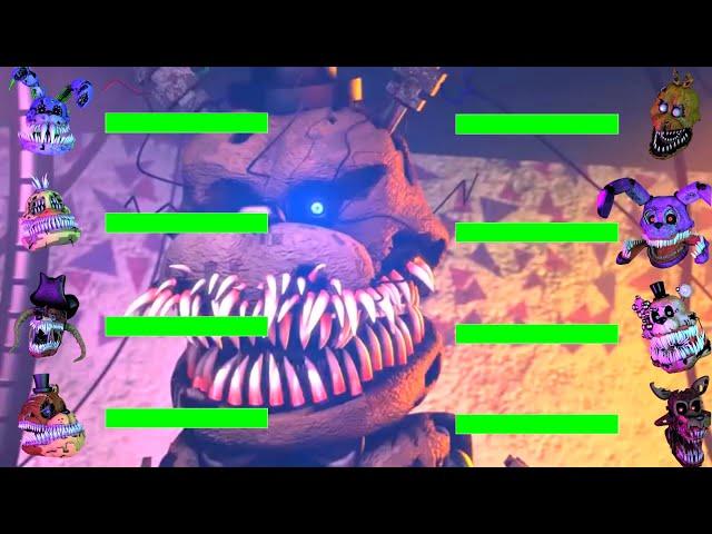[SFM FNaF] Corrupted vs Twisted WITH Healthbars