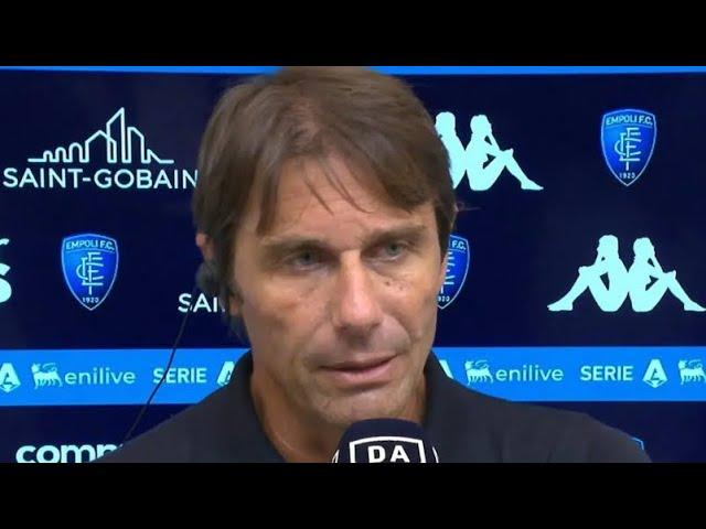 Antonio Conte intervista post-partita Empoli-Napoli (0-1) "Stiamo costruendo una base solida"