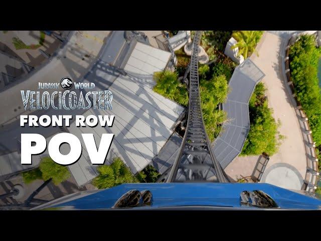 Front Row POV Jurassic World VelociCoaster | Islands of Adventure