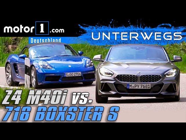 BMW Z4 M40i vs. Porsche 718 Boxster S | UNTERWEGS mit Daniel Hohmeyer