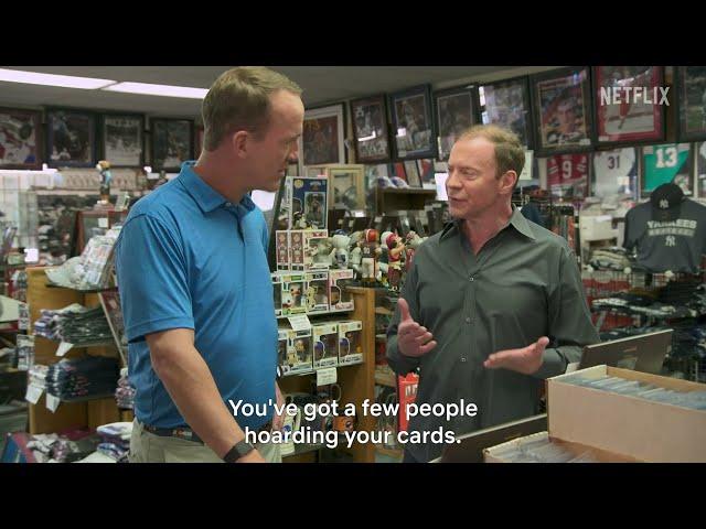 Peyton Manning finds out how much his rookie cards are worth | King of Collectibles:The Goldin Touch