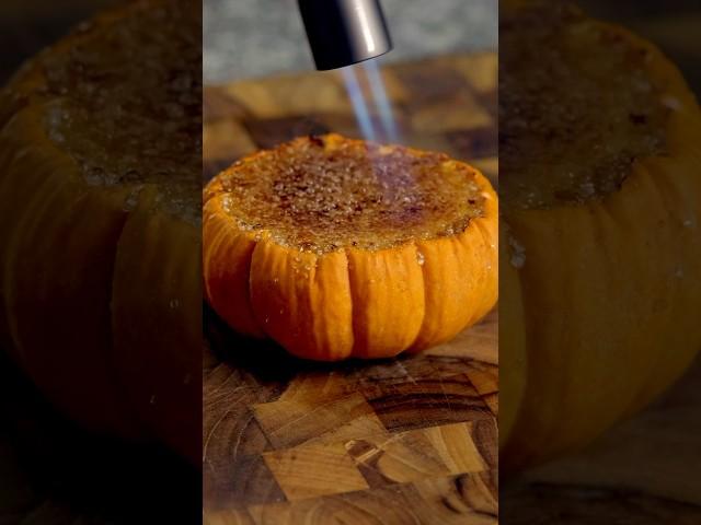 Crème Brûlée INSIDE Mini Pumpkins