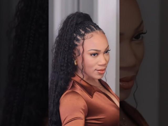 Illusion Crochet Braidless Boho Knotless Braids #hairstyle yle