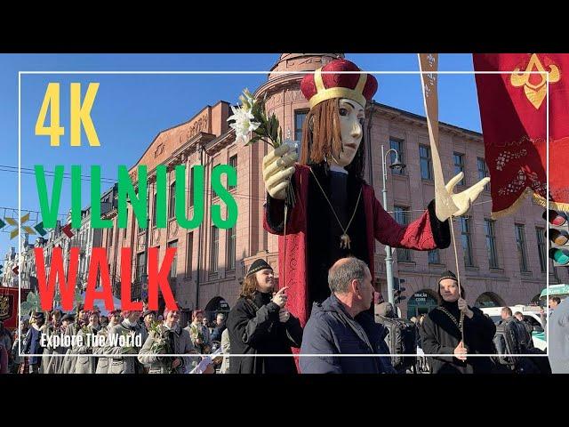 【4K】 Lithuania Vilnius Walk - St. Casimir’s Fair with City Sounds | Kaziuko mugė 2025