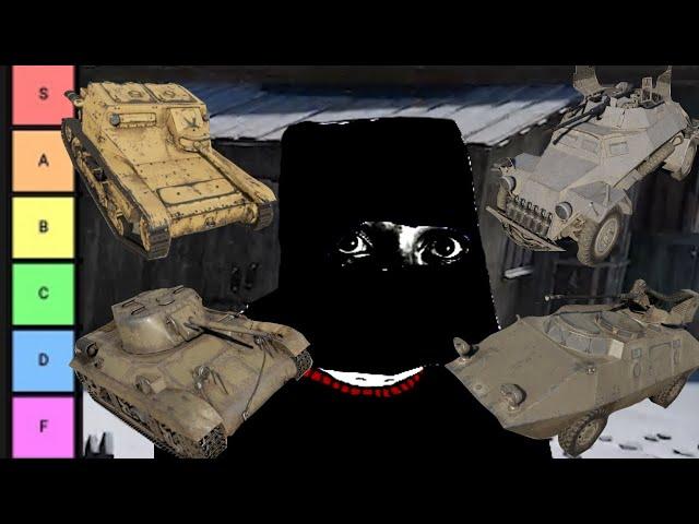 The War Thunder Rat Tank Tier List