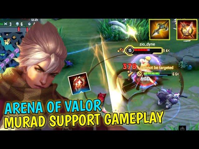 AOV : MURAD BEST BUILD | SUPPORT GAMEPLAY - ARENA OF VALOR